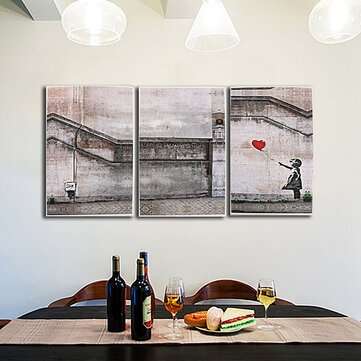 3 Piece Large Black and White Decorative Painting Modern Sofa Background Wall Painting 40*60cm no Fr