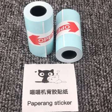 3 Rolls 57x30mm Thermal Printer Papers Self Adhesive Stickers for Paperang PeriPage Thermal Printer