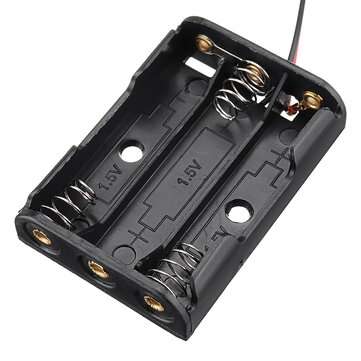3 Slots AAA Battery Box Battery Holder Board for 3xAAA Batteries DIY kit Case