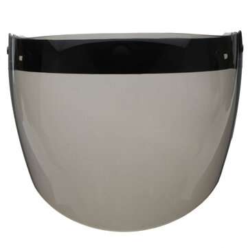3 Snap Flip Up Visor Wind Shield Lens For Open Face Motorcycle Helmet (COLOR.: BROWN)
