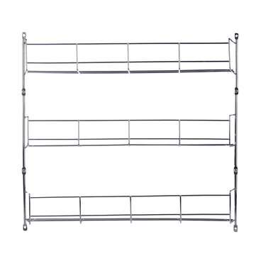 3 Tiers Kitchen Spice Rack Cabinet Wall Mount Storage Shelf Pantry Holder Kitchen Storage Rack