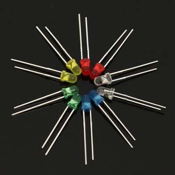 3 x 200pcs 3mm 5 colors LED Light Emitting Diode Universal LED Light Assorted Kit DIY LED Diode Set