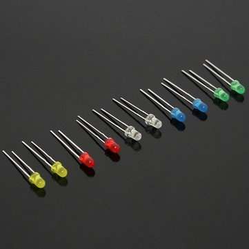 3 x 200pcs 3mm 5 colors LED Light Emitting Diode Universal LED Light Assorted Kit DIY LED Diode Set