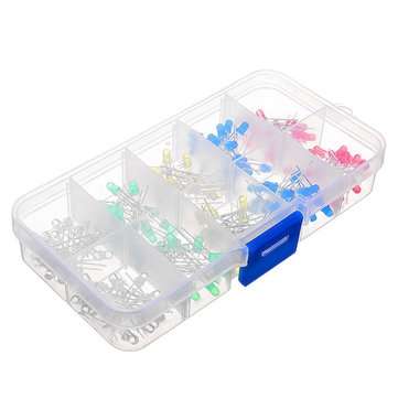 3 x 200pcs 3mm 5 colors LED Light Emitting Diode Universal LED Light Assorted Kit DIY LED Diode Set
