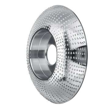 3.3/4 Inch Outer Diameter Carbide Wood Sanding Carving Shaping Disc ... (COLOR: SILVER | SHAPE: #01)