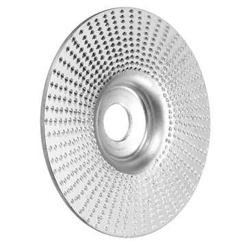 3.3/4 Inch Outer Diameter Carbide Wood Sanding Carving Shaping Disc ... (COLOR: SILVER | SHAPE: #02)