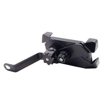 3.5-6inch Mirror 360 Degree Rotation Motorcycle Bicycle Mount Holder For GPS Mobile Phone