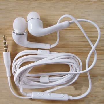 3.5mm In-Ear Wired Control Headset Earphone Headphone With Microphone