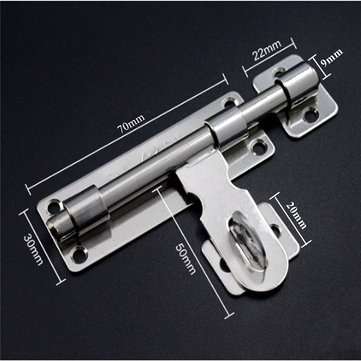 3.7 Inch Stainless Steel Hardware Door Lock Bolt Latch Padlock Clasp Catch Plate Set