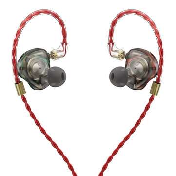 3.5mm Wired Control Hifi Earphone 2 Pin Detachable Cable Dynamic Driver Super Bass In-ear Headset fo
