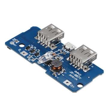 3.7V To 5V 1A 2A Boost Module DIY Power Bank Mainboard Circuit Board Built In 18650 Lithium Battery