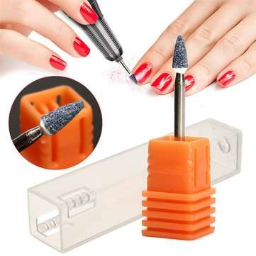 3/32 Inch Manicure Ceramic Stone Grinding Shank Cuticle Clean Nail Files Ceramic Drill Bit