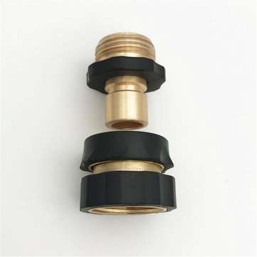 3/4 Water Hose Connector Universal Garden Hose Quick Connect Set Quick-Connect Brass Hose Adapter