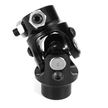 3/4"-36 Spline x 3/4" DD Black Universal Steering Shaft U Joint Column Rat Rod