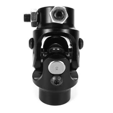3/4"-36 Spline x 3/4" DD Black Universal Steering Shaft U Joint Column Rat Rod