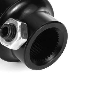 3/4"-36 Spline x 3/4" DD Black Universal Steering Shaft U Joint Column Rat Rod