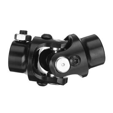 3/4" Round Smooth X 3/4-36 Spline BLACK Universal Steering Shaft U Joint Column