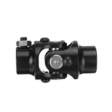3/4" Round Smooth X 3/4-36 Spline BLACK Universal Steering Shaft U Joint Column