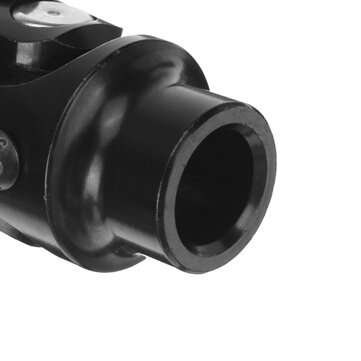 3/4" Round Smooth X 3/4-36 Spline BLACK Universal Steering Shaft U Joint Column