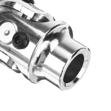 3/4" Round Smooth X 3/4-36 Spline Chrome Universal Steering Shaft U Joint Column