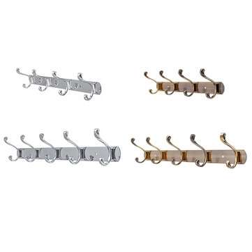 3/4/5 Hooks Clothes Coat Hat Holder Towel Storage Rack Wall Moun... (SIZE: L | COLOR: ANTIQUEBRONZE)