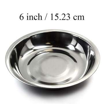 3/4/6 Inch Circle Stainless Steel Magnetic Parts Bowl Tool Tray Nuts Bolts Screws Part ... (TYPE: A)