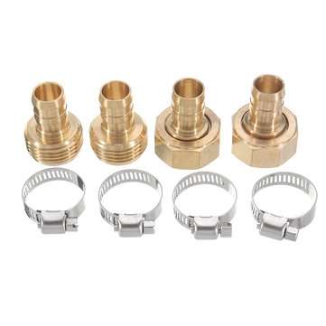 3/4`` NPT Brass Male Female Connector Garden Hose Repair Quick Connect Water Pipe Fittings Car Wash