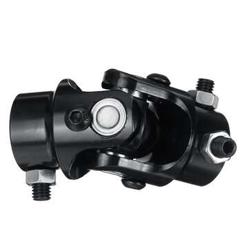 3/4`` DD X 3/4`` DD Black Powder Coated Universal Steering Shaft U Joint Coupler