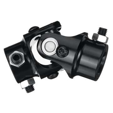 3/4`` DD X 3/4`` DD Black Powder Coated Universal Steering Shaft U Joint Coupler