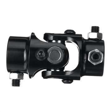 3/4`` DD X 3/4`` DD Black Powder Coated Universal Steering Shaft U Joint Coupler