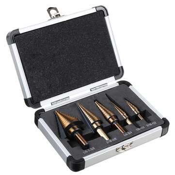 3/5/6pcs HSS Step Drill Bit Set Cone Hole Cutter (QUANTITY: 5PCS)