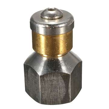 3/8 Inch Female Pressure Washer Drain Sewer Rotary Spinning Cleaning Nozzle 3 Jet