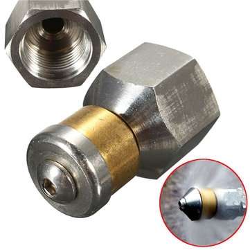 3/8 Inch Female Pressure Washer Drain Sewer Rotary Spinning Cleaning Nozzle 3 Jet