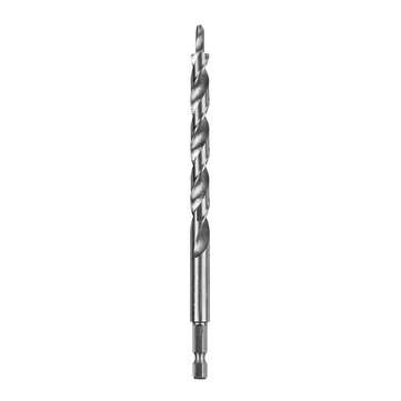 3/8 Inch Drill Jig Guide Round Twist Step Drill Bit Set Hex Shank with Stop Collar For Manual Pocket
