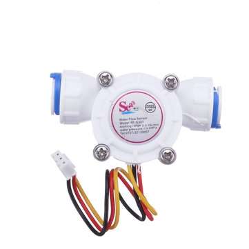 3/8"Quick Fit Plastic TurbineHall Meter Water Flow Sensor For Water Liquid Id10 mm