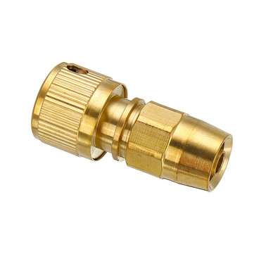 3/8`` Brass Hose Connector Copper Garden Telescopic Pipe Fittings Washing Water Quick Connector Car