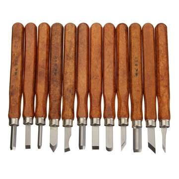 3/8/12Pcs Wood Carving Chisel Tool Set Wood Working Professional Gouges (STYLE2: #03)