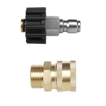 3/8`` Blitz Detailing M22 Adapter Quick Connect Karcher Kranzle Release Steel