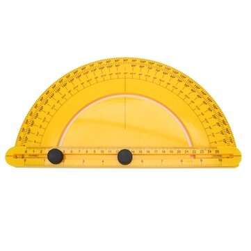 30 60 90 Semicircle Protractor Plastic Disc Protractor Angle Ruler Equipped with a Screw Cap t