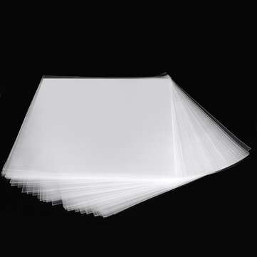 30 Flat Open Top Bag 6.7Mil Strong Cover Plastic Vinyl Record Outer Sleeves for 12`` Double / Gatefo