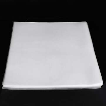 30 Flat Open Top Bag 6.7Mil Strong Cover Plastic Vinyl Record Outer Sleeves for 12`` Double / Gatefo