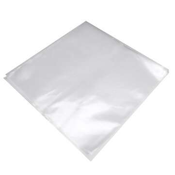 30 Flat Open Top Bag 6.7Mil Strong Cover Plastic Vinyl Record Outer Sleeves for 12`` Double / Gatefo