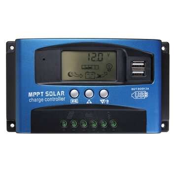 30/40/50/60/100A MPPT Solar Controller LCD Solar Charge Controller Accuracy Dual U... (CURRENT: 30A)