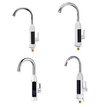3000W 220V Electric Faucet Instant Tap Heater Rapid Heat Hot Water Kitchen