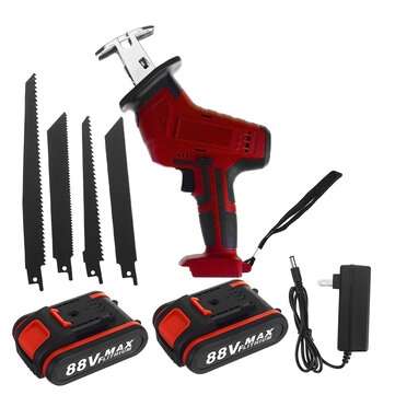 3000RPM 88VF Electric Saw Rechargeable Reciprocating Saw Woo... (PLUG: USPLUG | BATTERY: ONEBATTERY)