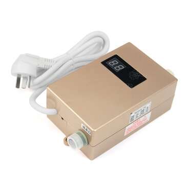 3000W Mini Electric Instant Hot Water Heater Shower LCD Display Bathroom Kitchen