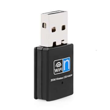 300Mbps Wireless USB WiFi Adapter for Desktop Laptop Windows 10 8 7 Mini Network Card for Mac OS