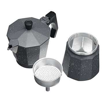 300ML Capacity Aluminum Alloy Coffee Mocha Espresso Latte Percolator Stove Coffee Maker Pot Percolat