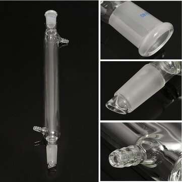 300mm 24/40 Joint Glass Straight Liebig Condenser Tube Lab Laboratory Glassware