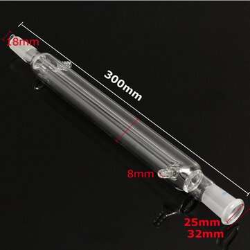 300mm 24/40 Joint Glass Straight Liebig Condenser Tube Lab Laboratory Glassware